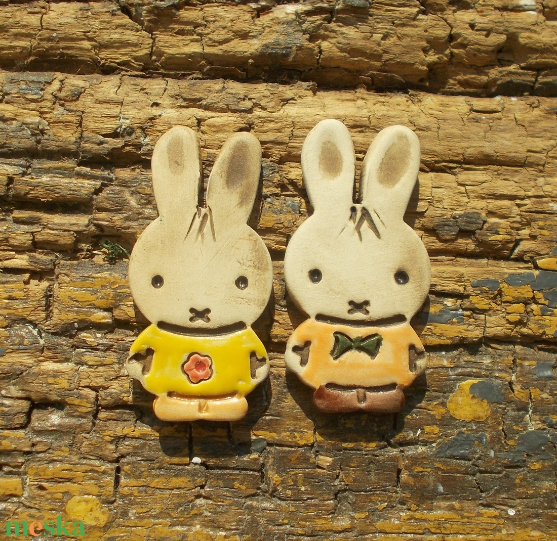 Húsvéti nyuszik és egy kacsa :) - otthon & életmód - dekoráció - dekoratív figurák és szobrok - Meska.hu