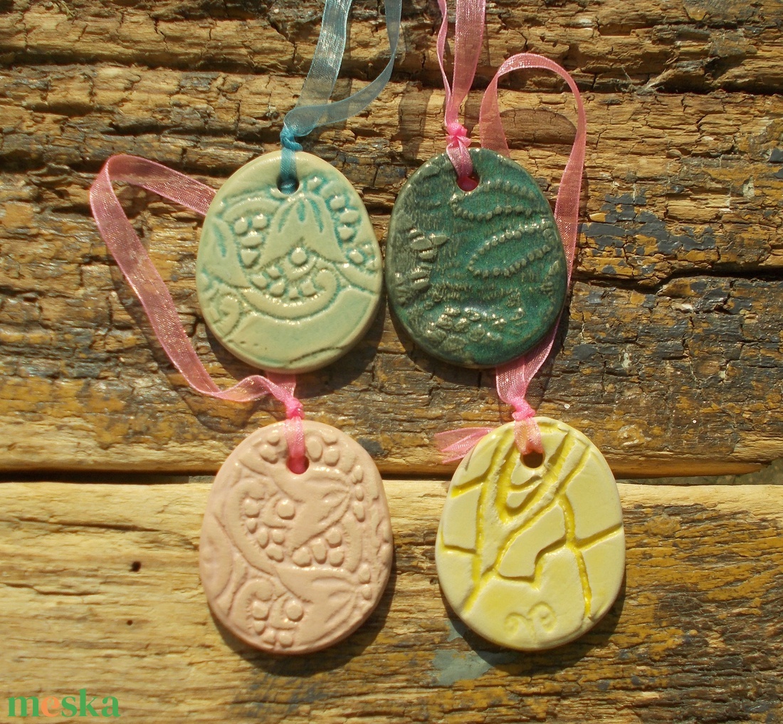 4 db húsvéti tojás - otthon & életmód - dekoráció - dekoratív figurák és szobrok - Meska.hu