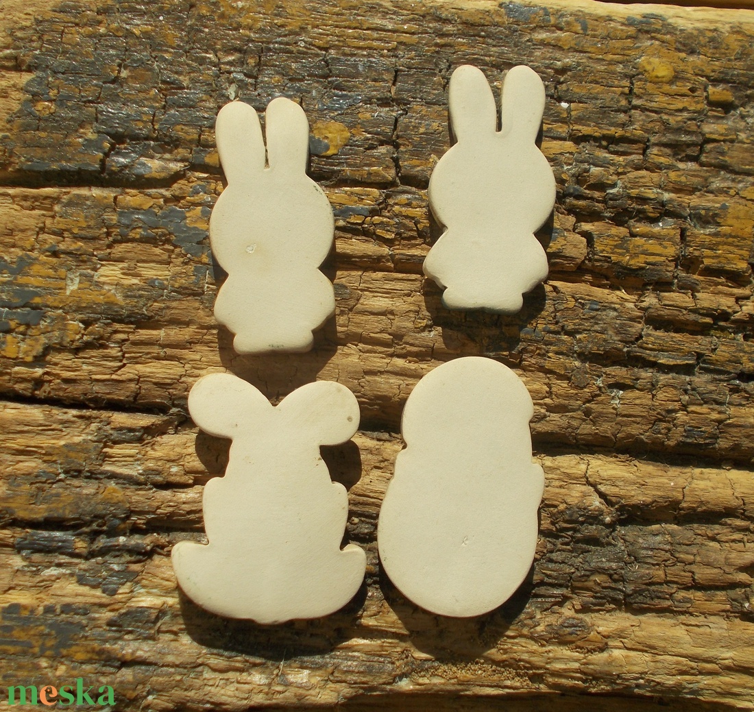 Húsvéti nyuszik és egy kacsa :) - otthon & életmód - dekoráció - dekoratív figurák és szobrok - Meska.hu