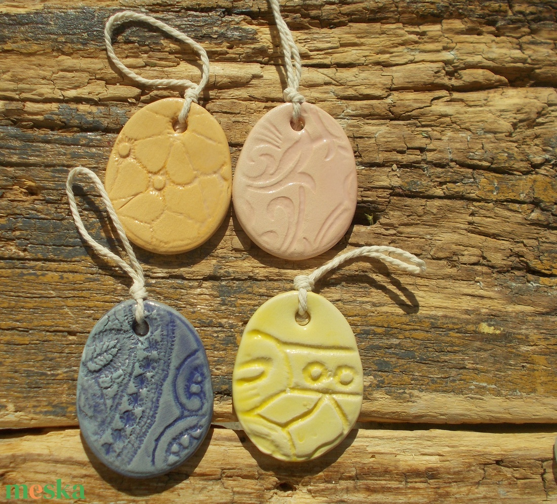 4 db húsvéti tojás - otthon & életmód - dekoráció - dekoratív figurák és szobrok - Meska.hu