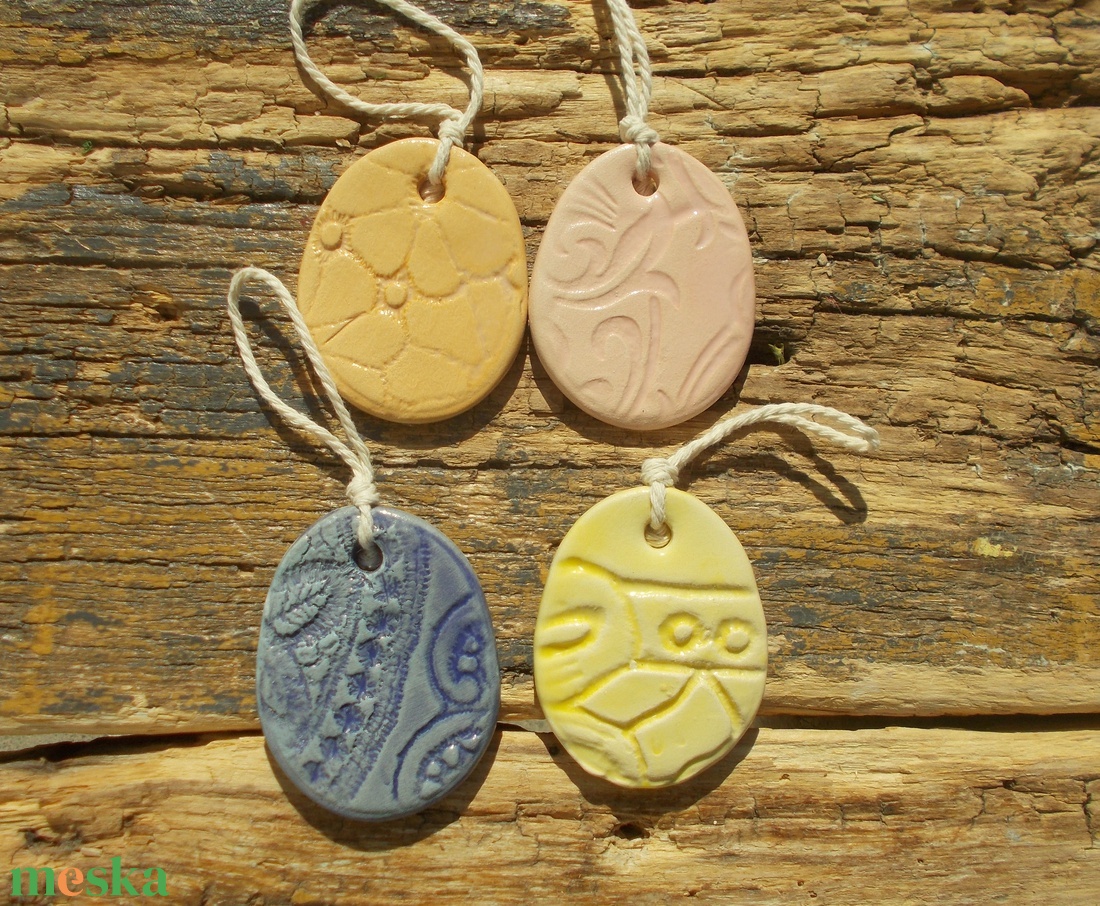 4 db húsvéti tojás - otthon & életmód - dekoráció - dekoratív figurák és szobrok - Meska.hu