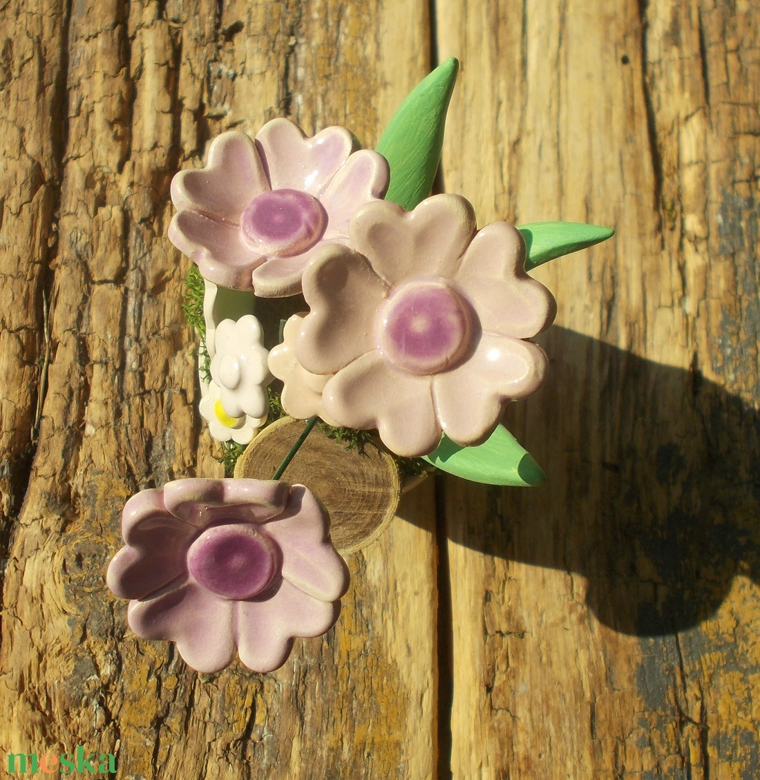 Asztaldísz . - otthon & életmód - virágdekoráció - virágdíszek - virágdísz kaspóban - Meska.hu