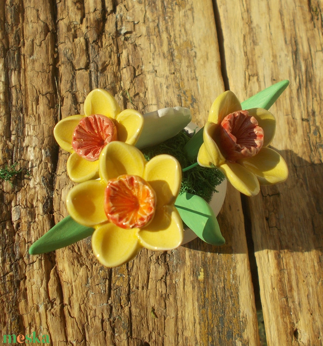 Asztaldísz anyák napjára. - otthon & életmód - virágdekoráció - virágdíszek - virágdísz kaspóban - Meska.hu