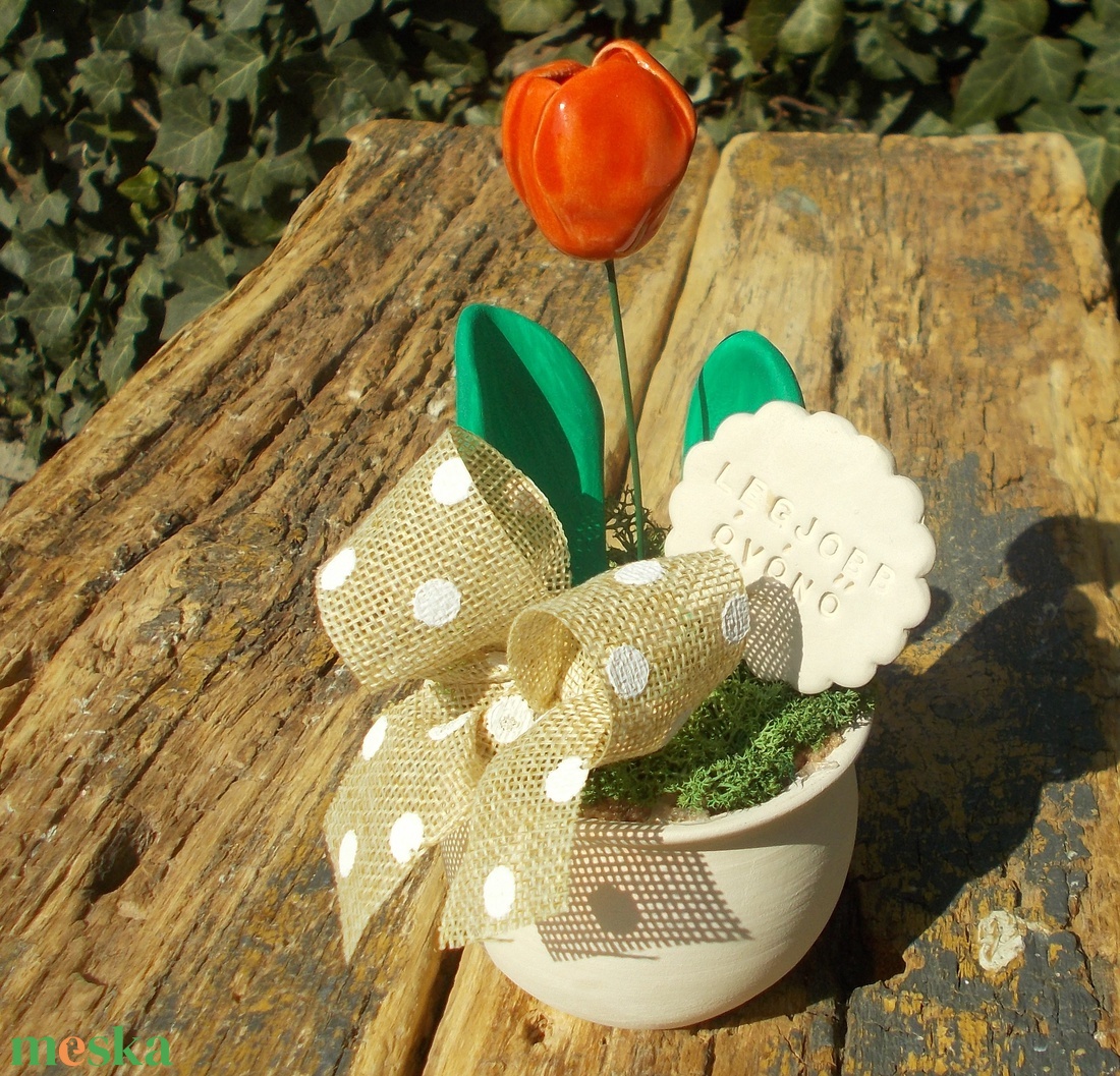 Asztaldísz óvónőknek. - otthon & életmód - virágdekoráció - virágdíszek - virágdísz kaspóban - Meska.hu