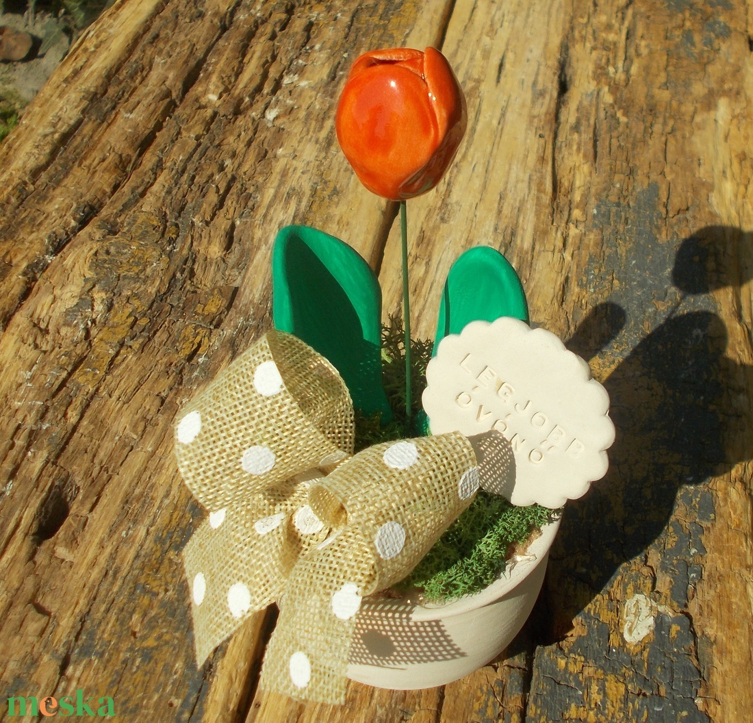 Asztaldísz óvónőknek. - otthon & életmód - virágdekoráció - virágdíszek - virágdísz kaspóban - Meska.hu