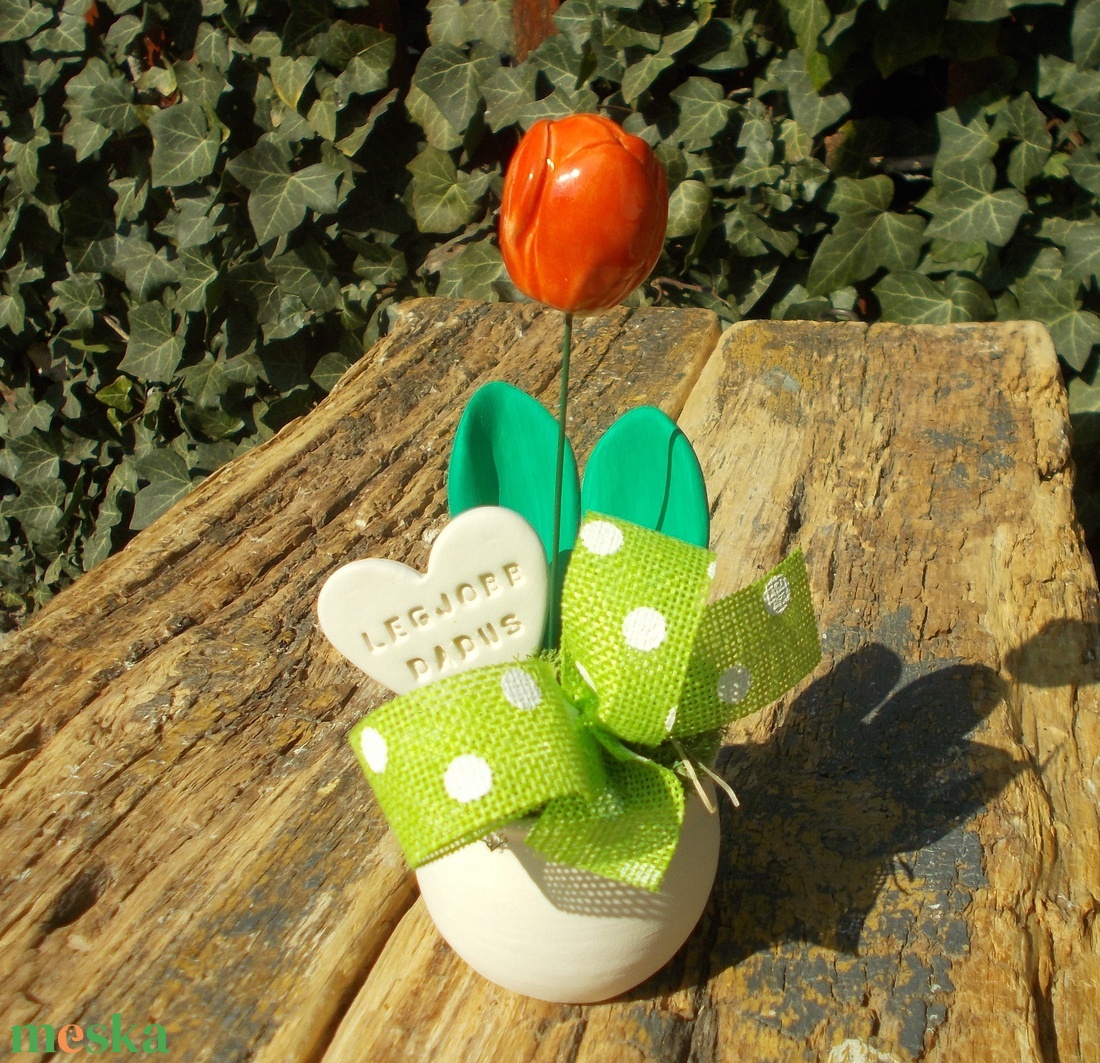 Legjobb dadus. - otthon & életmód - virágdekoráció - virágdíszek - virágdísz kaspóban - Meska.hu