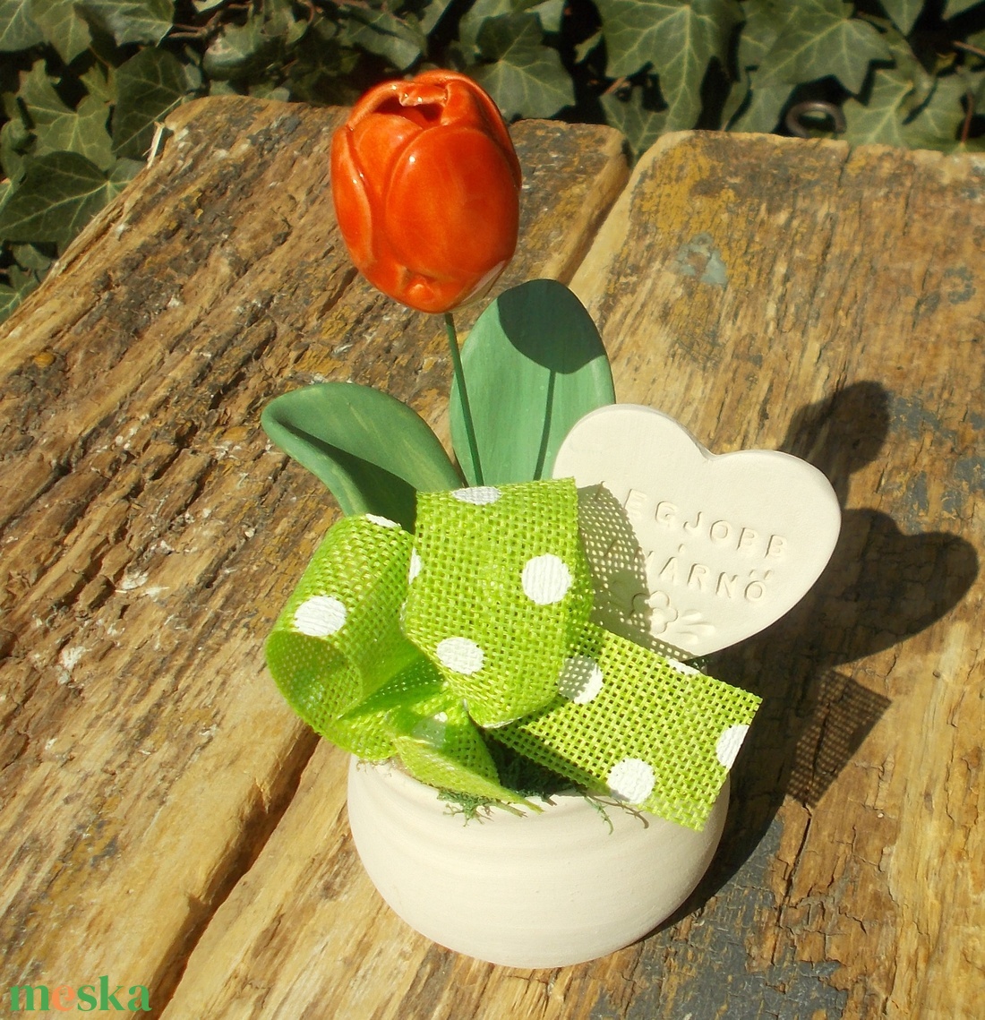 Legjobb tanárnő. - otthon & életmód - virágdekoráció - virágdíszek - virágdísz kaspóban - Meska.hu