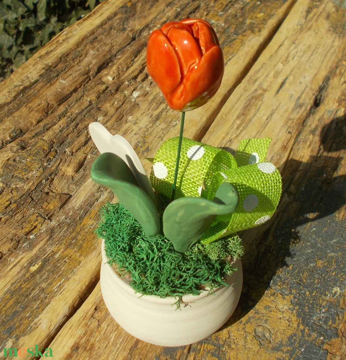 Legjobb tanárnő. - otthon & életmód - virágdekoráció - virágdíszek - virágdísz kaspóban - Meska.hu