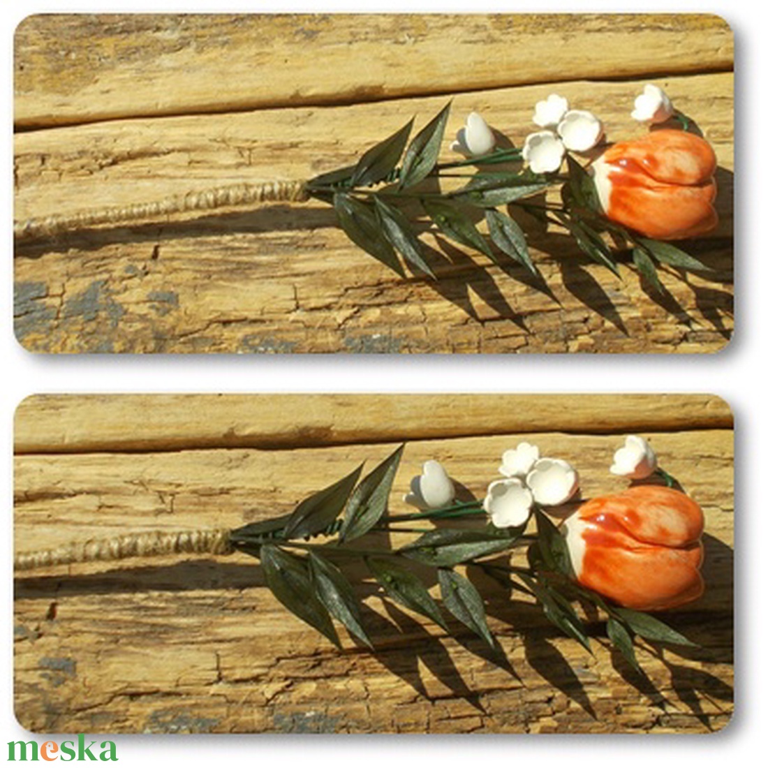 Tulipán gyöngyvirággal - otthon & életmód - virágdekoráció - virágok - szálas virág - Meska.hu