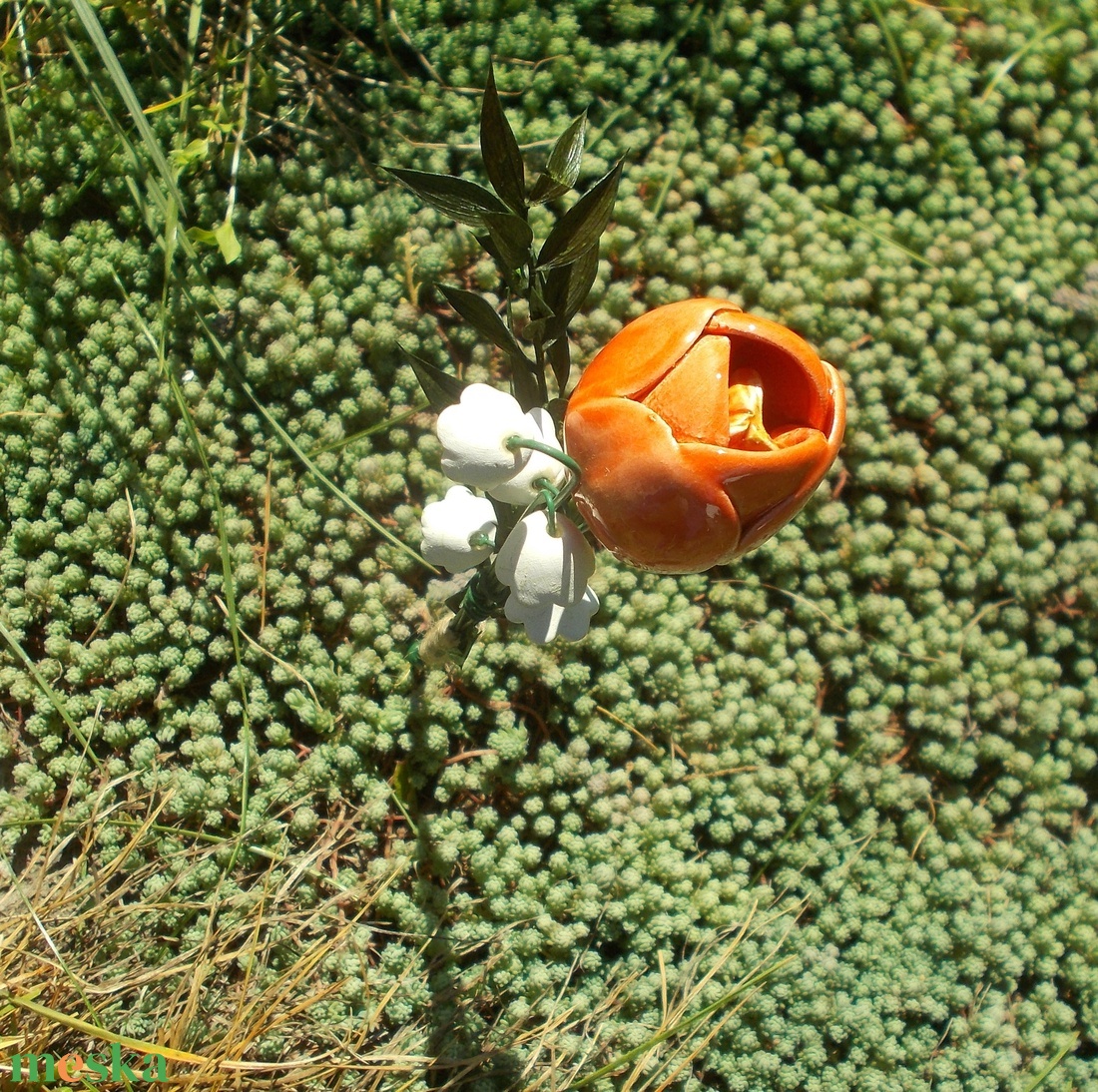 Tulipán gyöngyvirággal - otthon & életmód - virágdekoráció - virágok - szálas virág - Meska.hu
