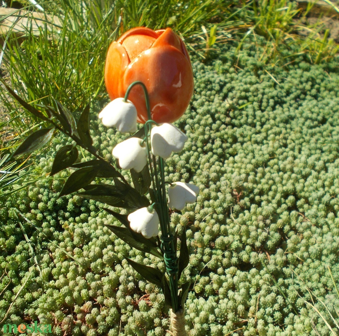 Tulipán gyöngyvirággal - otthon & életmód - virágdekoráció - virágok - szálas virág - Meska.hu