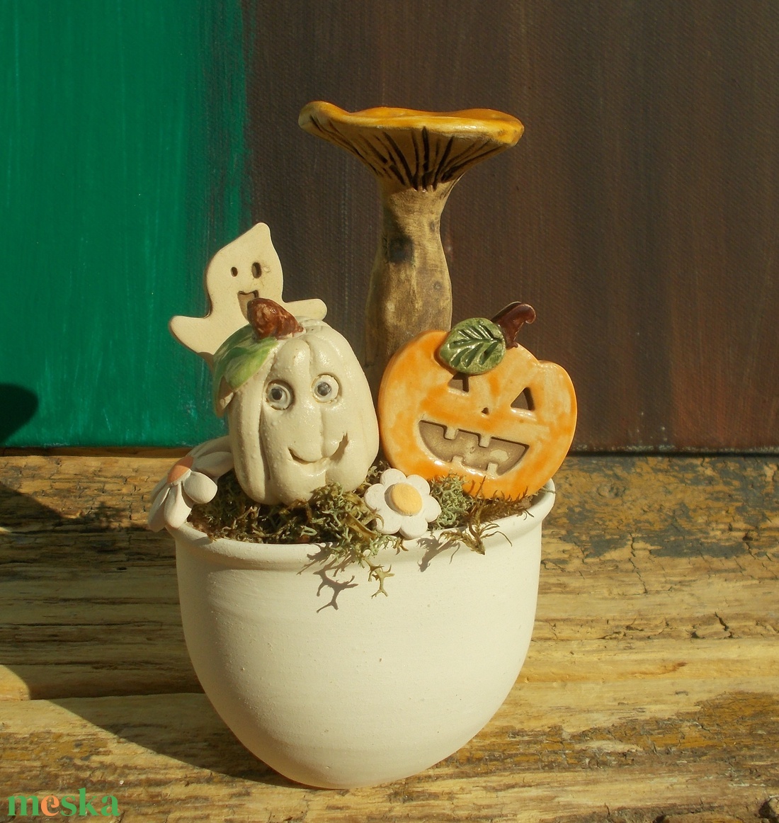 Halloween asztaldísz - otthon & életmód - dekoráció - asztal és polc dekoráció - asztaldísz - Meska.hu