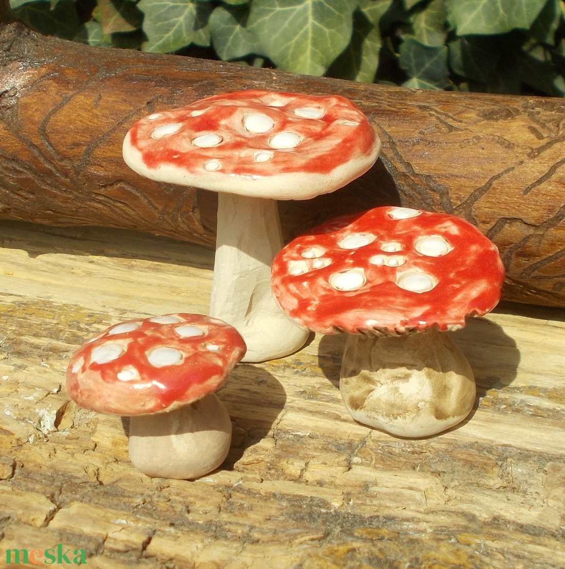 Gombák a mezőn - otthon & életmód - ház & kert - kerti dísz - Meska.hu