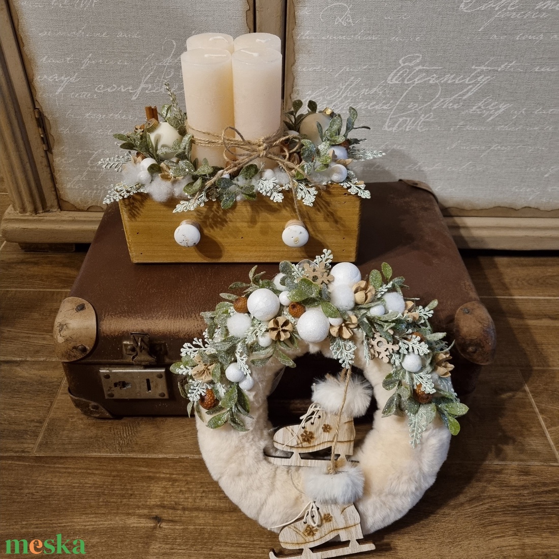 Adventi asztaldísz - karácsony - adventi díszek - adventi koszorú - Meska.hu Adventi asztaldísz - karácsony - adventi díszek - adventi koszorú - Meska.hu