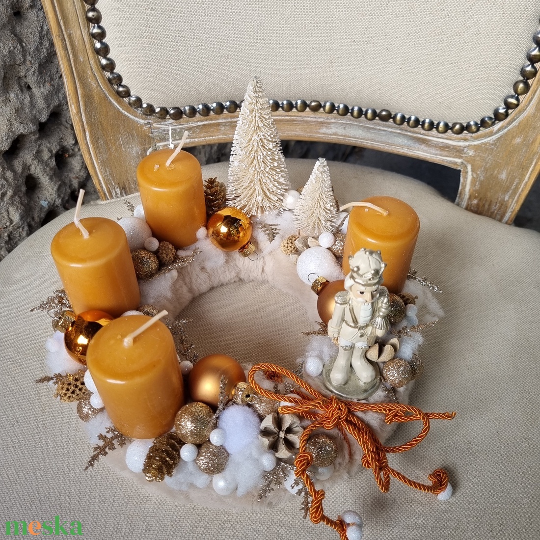 Diótörős adventi koszorú - karácsony - adventi díszek - adventi asztaldísz - Meska.hu Diótörős adventi koszorú - karácsony - adventi díszek - adventi asztaldísz - Meska.hu