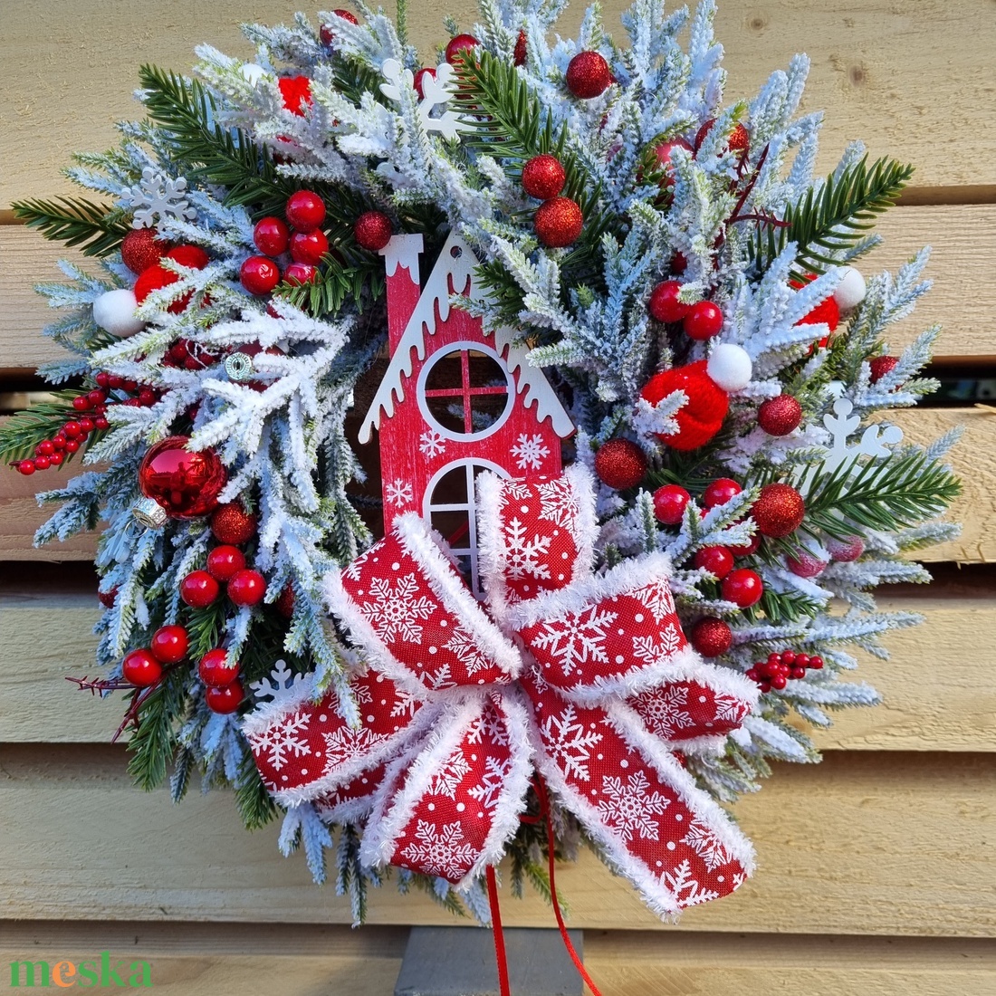 Téli ajtódísz - karácsony - karácsonyi lakásdekoráció - karácsonyi ajtódíszek - Meska.hu Téli ajtódísz - karácsony - karácsonyi lakásdekoráció - karácsonyi ajtódíszek - Meska.hu