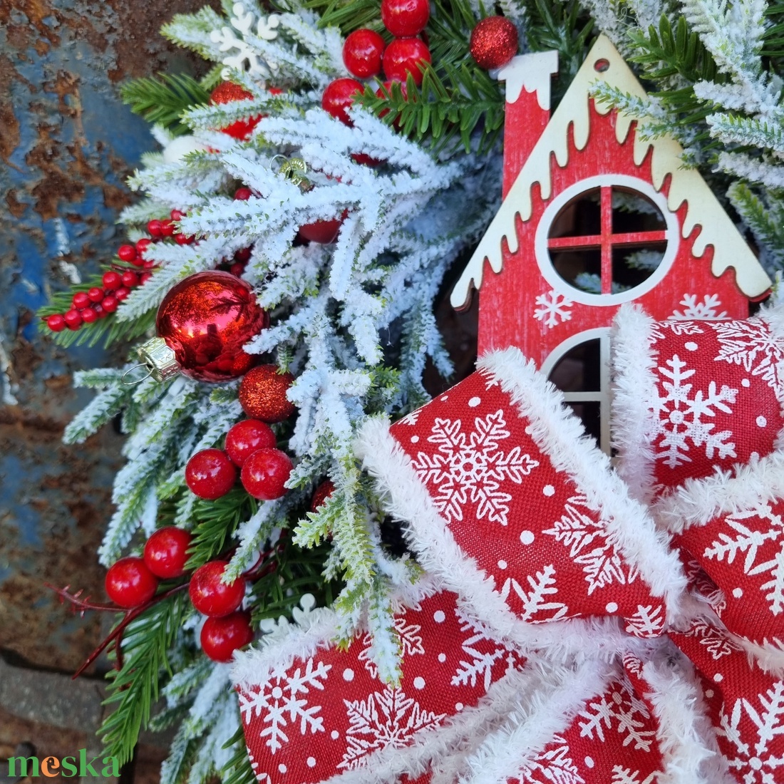 Téli ajtódísz - karácsony - karácsonyi lakásdekoráció - karácsonyi ajtódíszek - Meska.hu Téli ajtódísz - karácsony - karácsonyi lakásdekoráció - karácsonyi ajtódíszek - Meska.hu