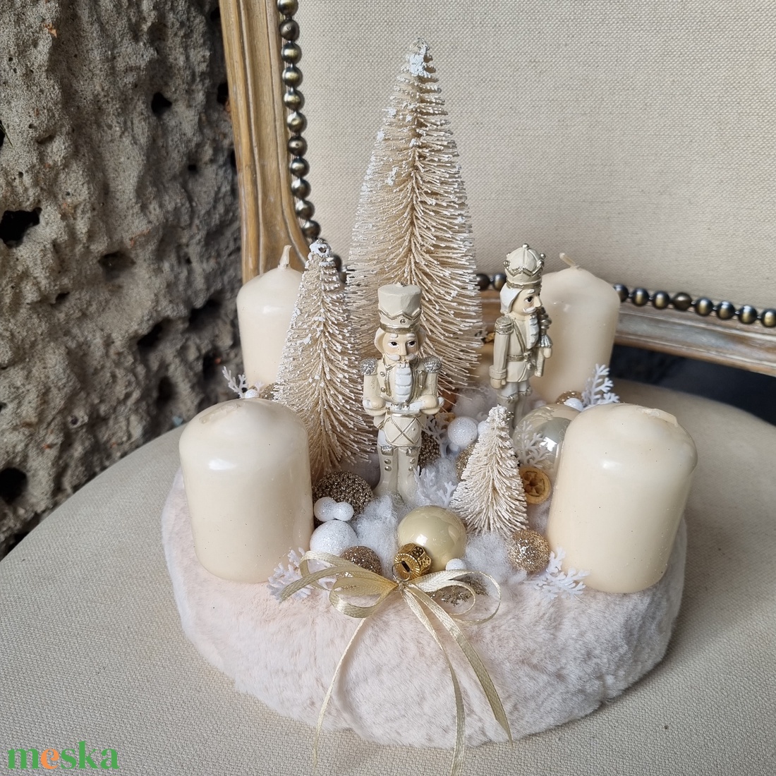 Diótörős adventi koszorú - karácsony - adventi díszek - adventi koszorú - Meska.hu Diótörős adventi koszorú - karácsony - adventi díszek - adventi koszorú - Meska.hu