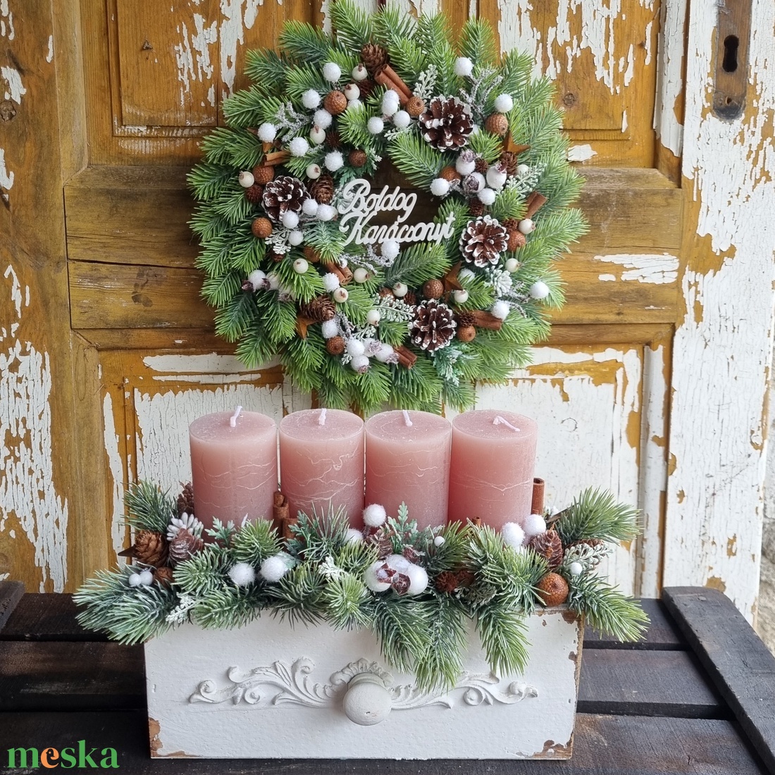 Adenti szett - karácsony - adventi díszek - adventi koszorú - Meska.hu Adenti szett - karácsony - adventi díszek - adventi koszorú - Meska.hu
