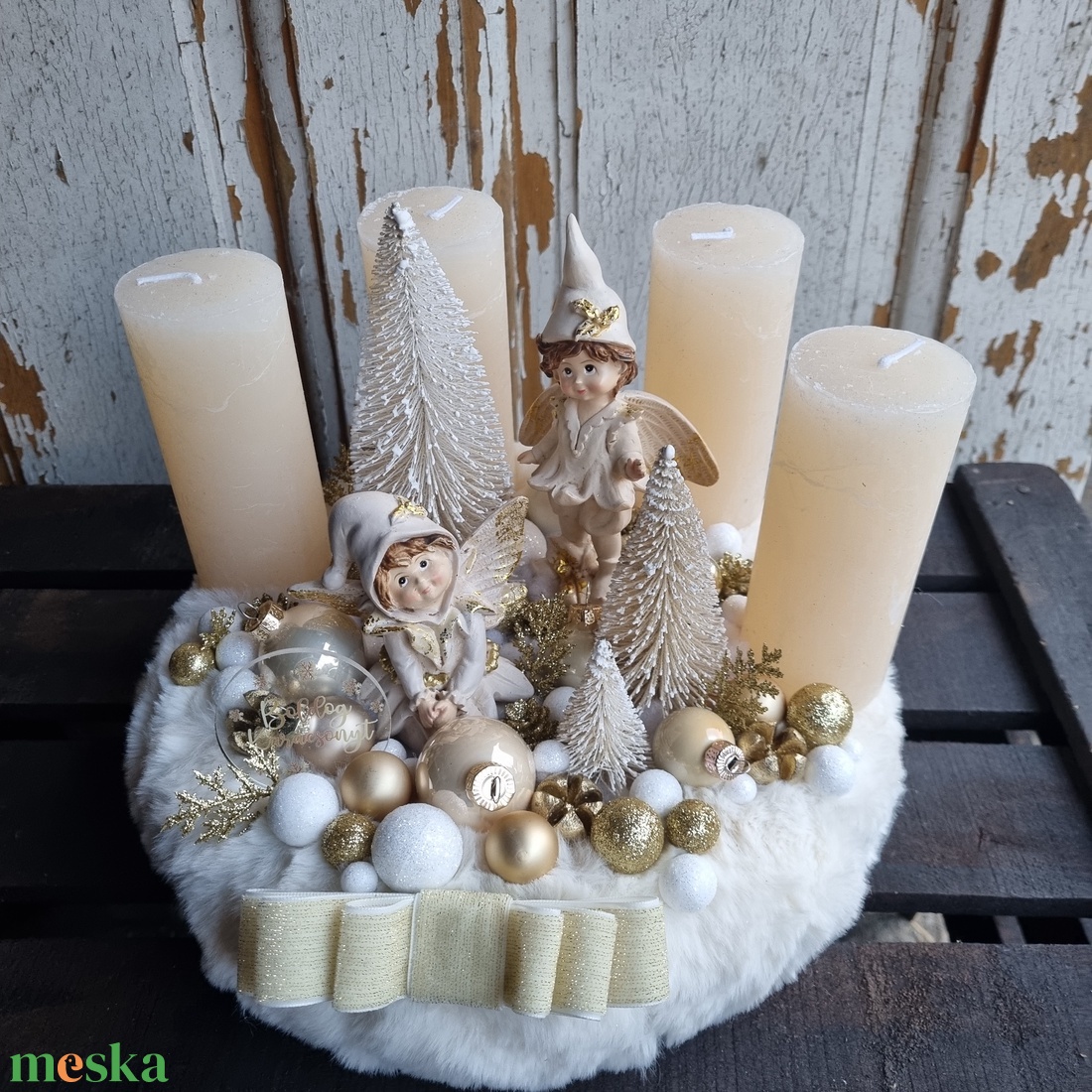 Adventi koszorú - karácsony - adventi díszek - adventi koszorú - Meska.hu