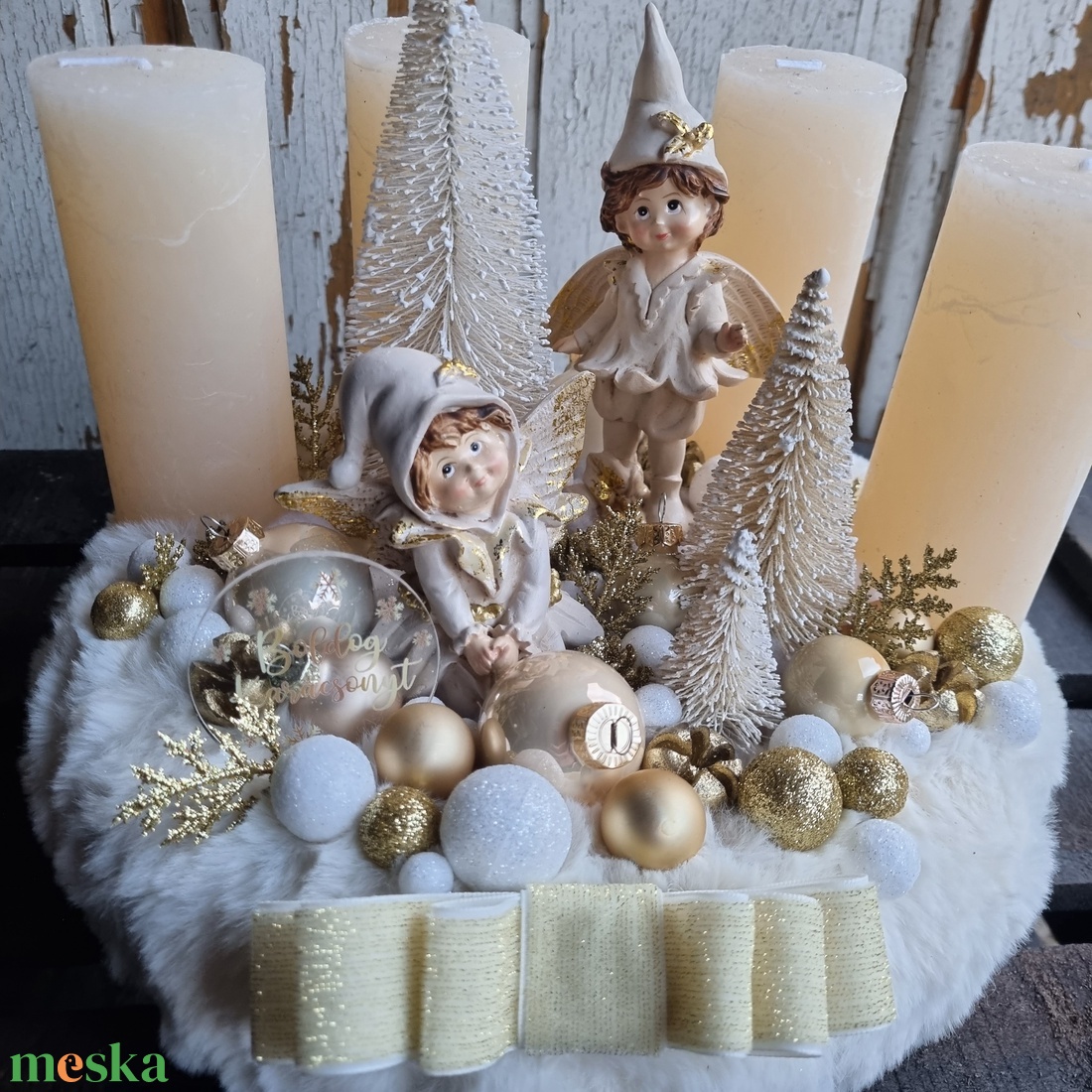 Adventi koszorú - karácsony - adventi díszek - adventi koszorú - Meska.hu