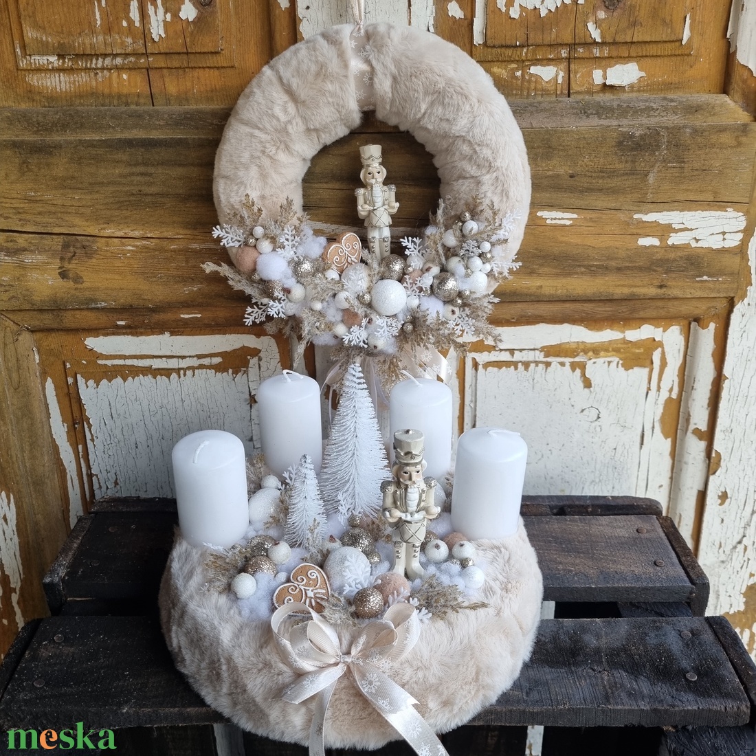 Adventi koszorú és ajtódísz - karácsony - adventi díszek - adventi koszorú - Meska.hu Adventi koszorú és ajtódísz - karácsony - adventi díszek - adventi koszorú - Meska.hu