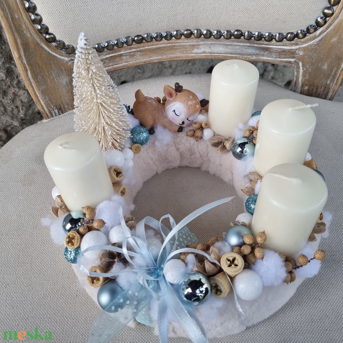 Adventi koszorú - karácsony - adventi díszek - adventi koszorú - Meska.hu