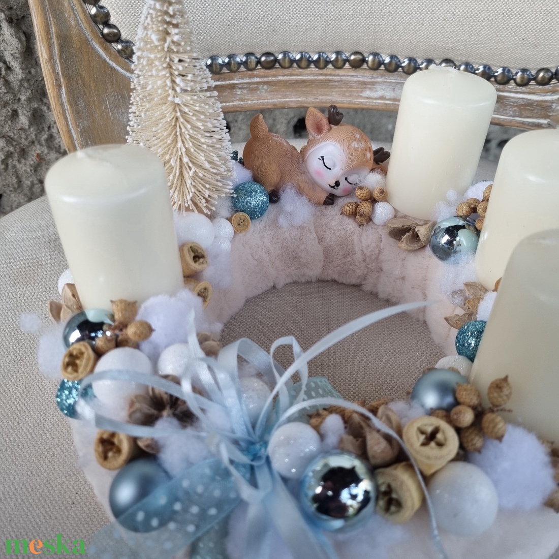 Adventi koszorú - karácsony - adventi díszek - adventi koszorú - Meska.hu