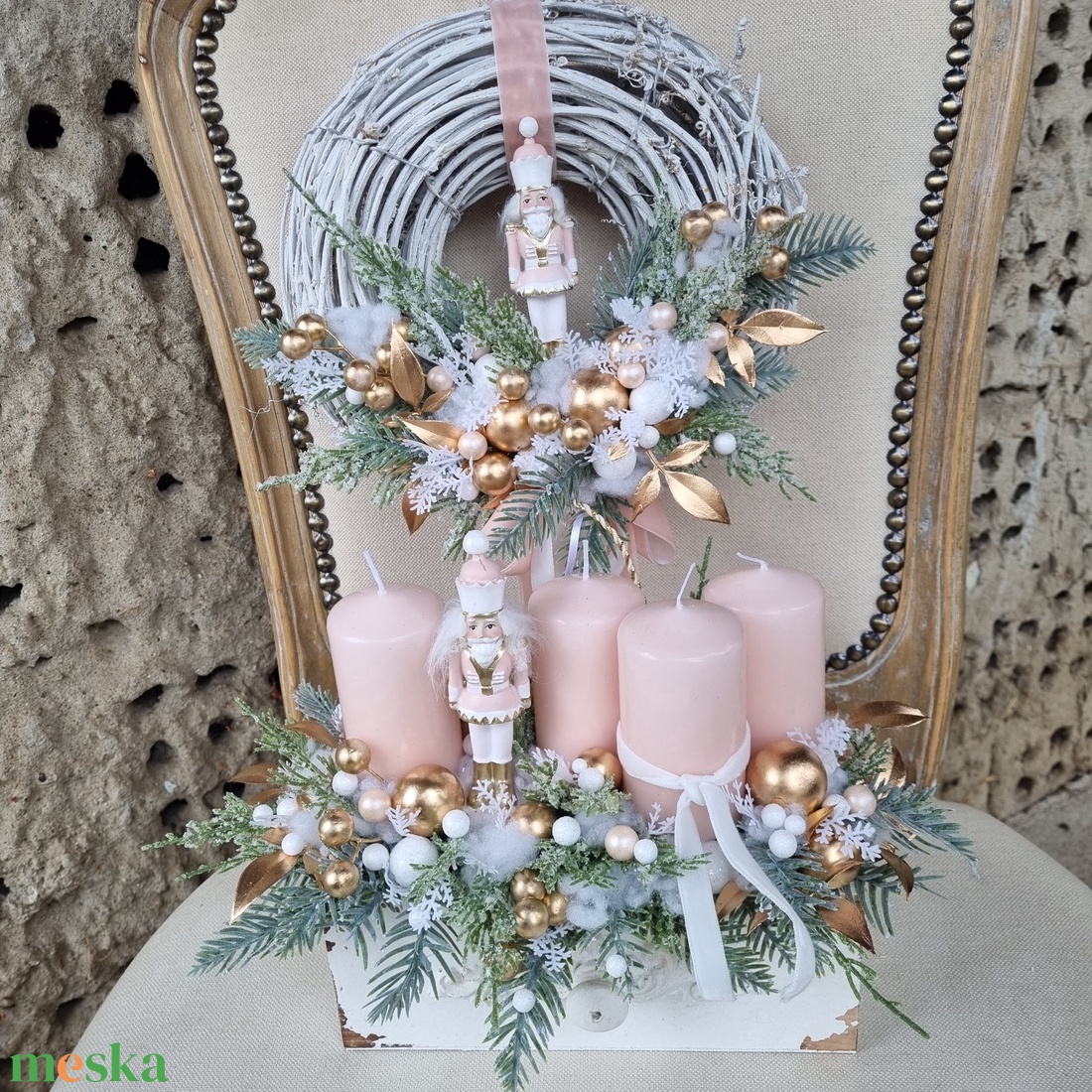 Adventi koszorú - karácsony - adventi díszek - adventi koszorú - Meska.hu