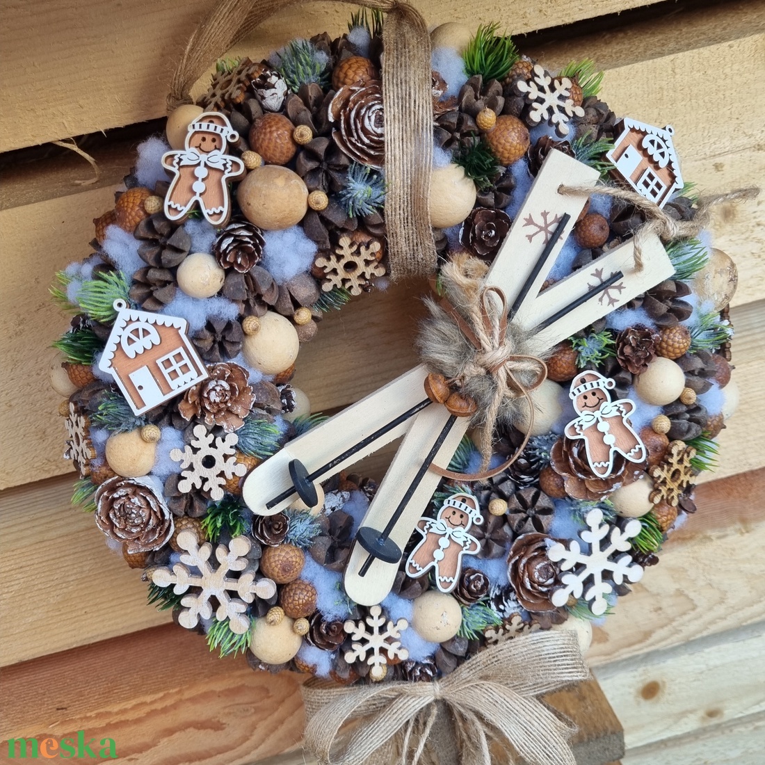 Karácsonyi ajtódísz - karácsony - karácsonyi lakásdekoráció - karácsonyi ajtódíszek - Meska.hu