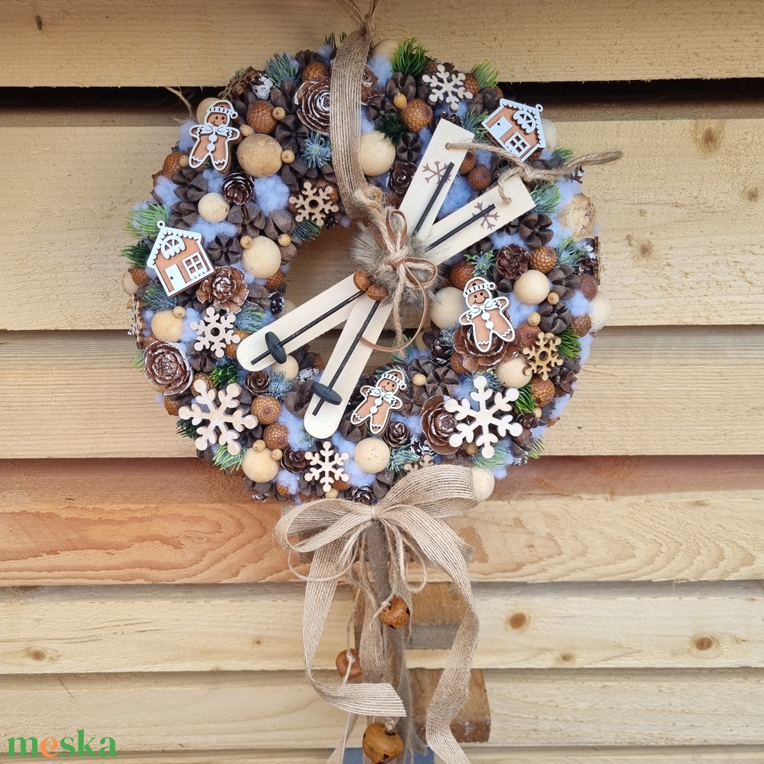 Karácsonyi ajtódísz - karácsony - karácsonyi lakásdekoráció - karácsonyi ajtódíszek - Meska.hu