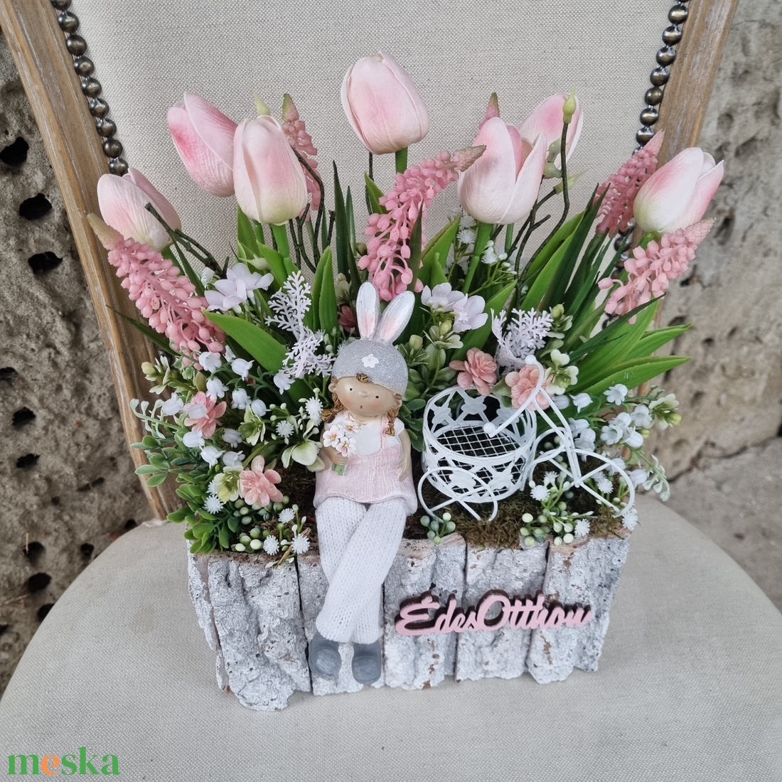 Tavaszi asztaldísz - otthon & életmód - dekoráció - asztal és polc dekoráció - asztaldísz - Meska.hu