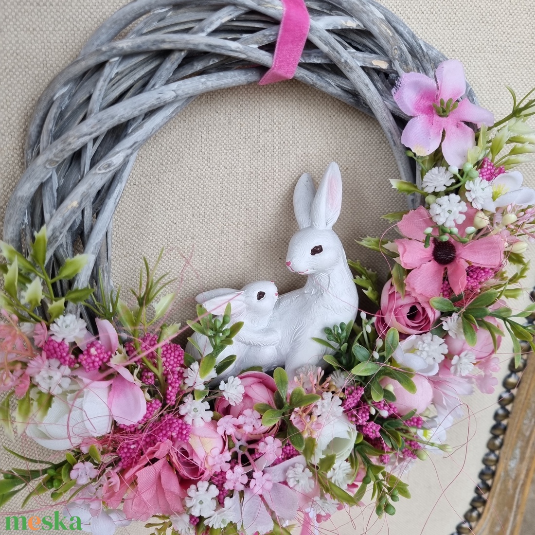 Tavaszi ajtódísz - otthon & életmód - dekoráció - ajtó- és ablak dekoráció - ajtódísz & kopogtató - Meska.hu