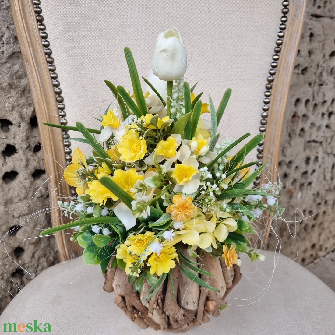 Tavaszi asztaldísz - otthon & életmód - dekoráció - asztal és polc dekoráció - asztaldísz - Meska.hu