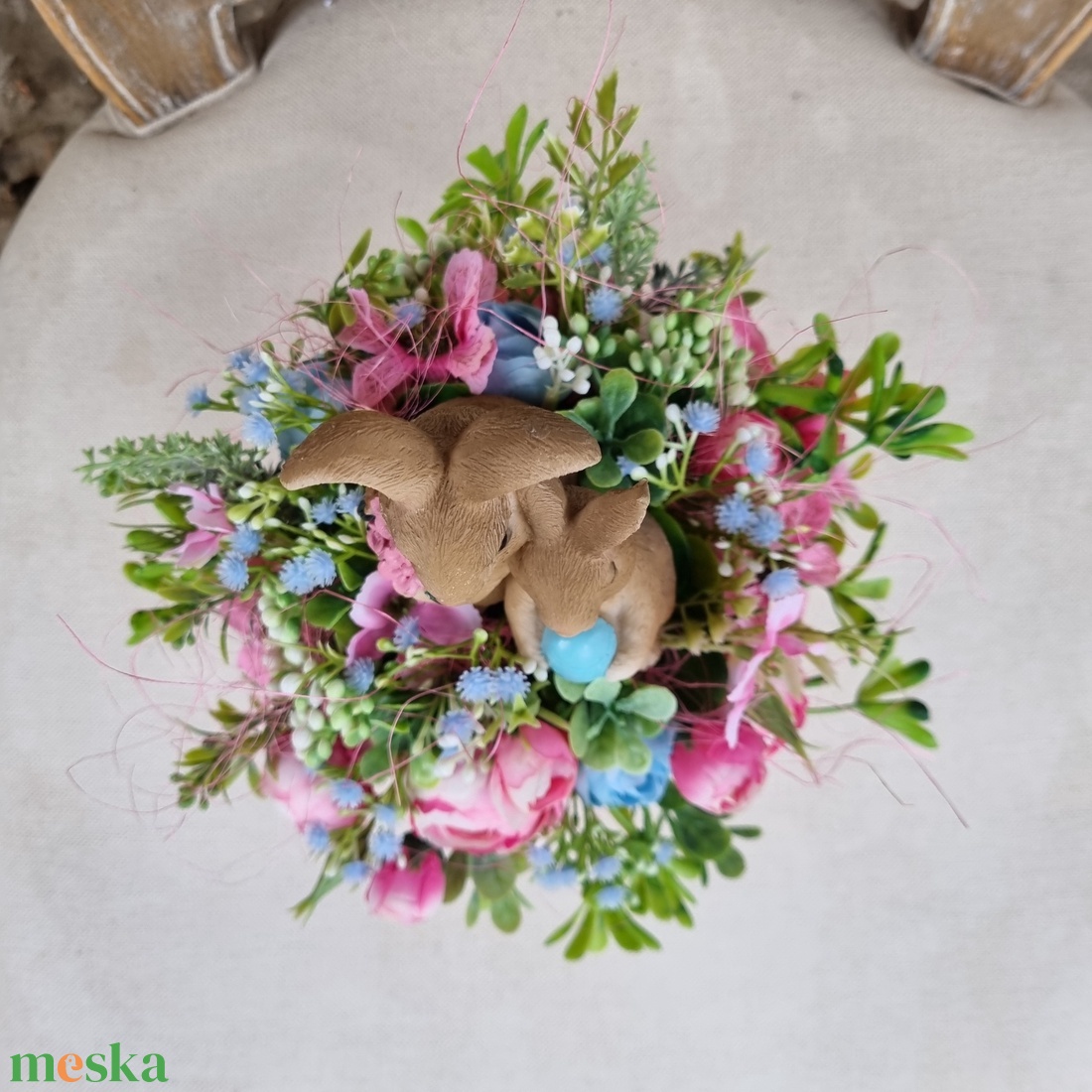 Húsvéti asztaldísz - ünnepi díszek, dekorációk - húsvéti díszek és dekorációk - húsvéti virágos díszek - Meska.hu