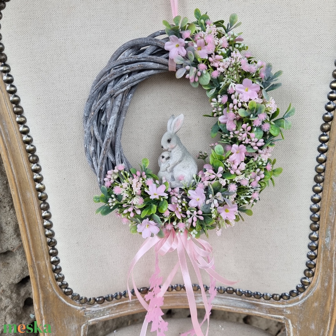 Tavaszi, húsvéti szett - ünnepi díszek, dekorációk - húsvéti díszek és dekorációk - húsvéti virágos díszek - Meska.hu