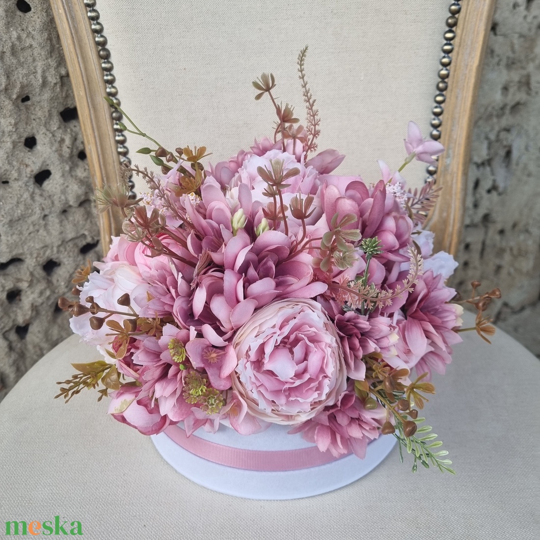 Virágos tavaszi asztaldísz - otthon & életmód - dekoráció - asztal és polc dekoráció - asztaldísz - Meska.hu