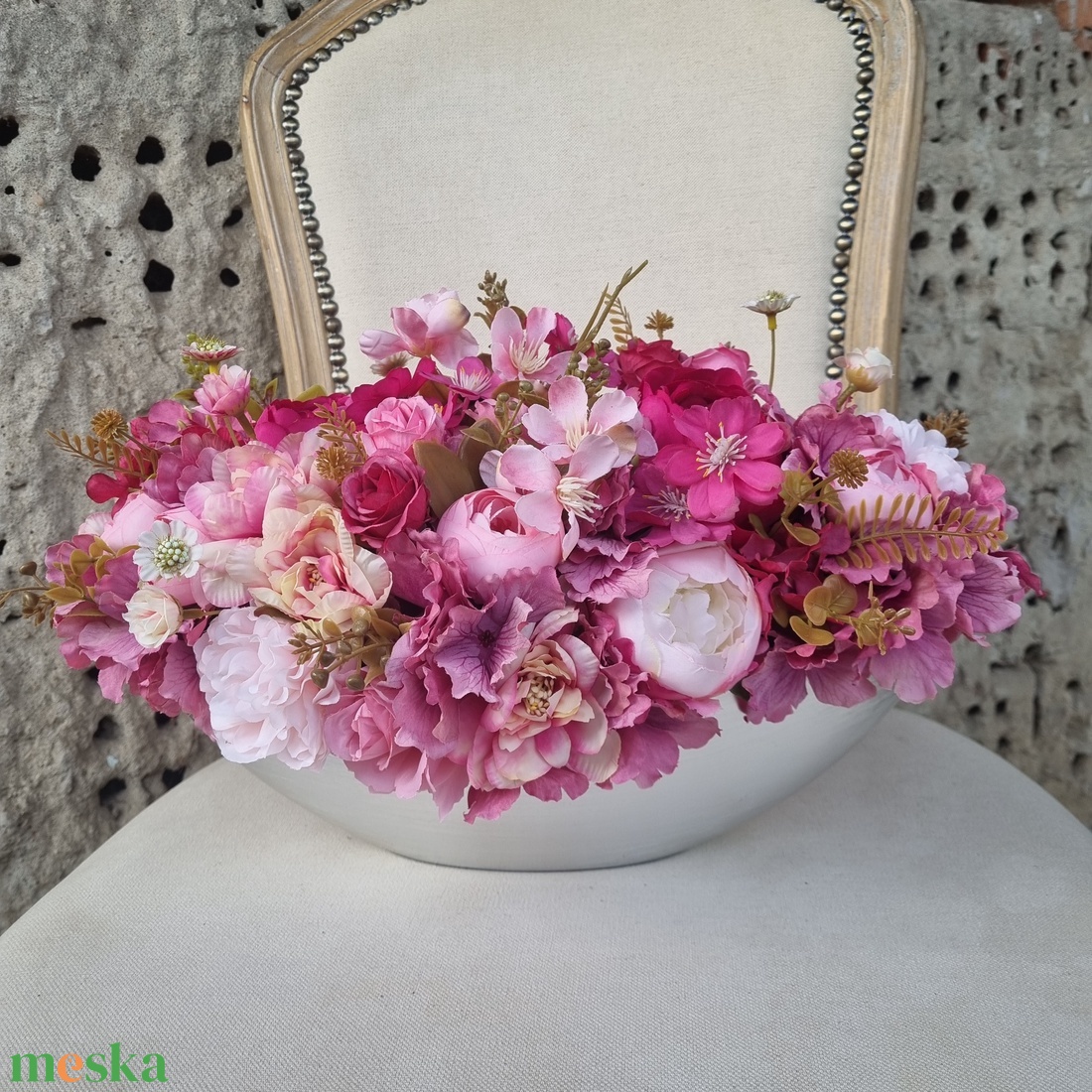 Tavaszi csónak tál asztaldísz - otthon & életmód - dekoráció - asztal és polc dekoráció - asztaldísz - Meska.hu