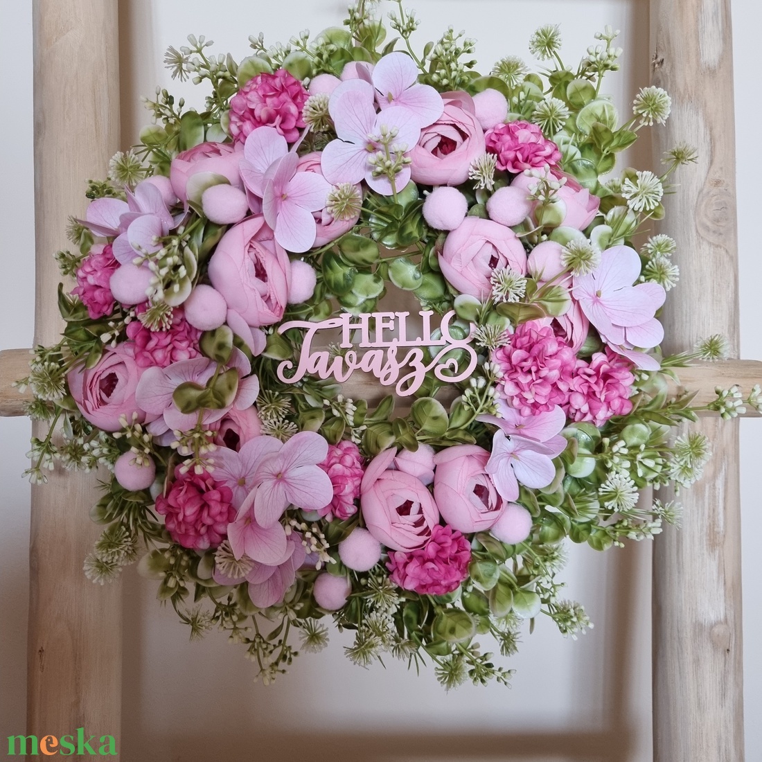 Tavaszi ajtódísz - otthon & életmód - dekoráció - ajtó- és ablak dekoráció - ajtódísz & kopogtató - Meska.hu