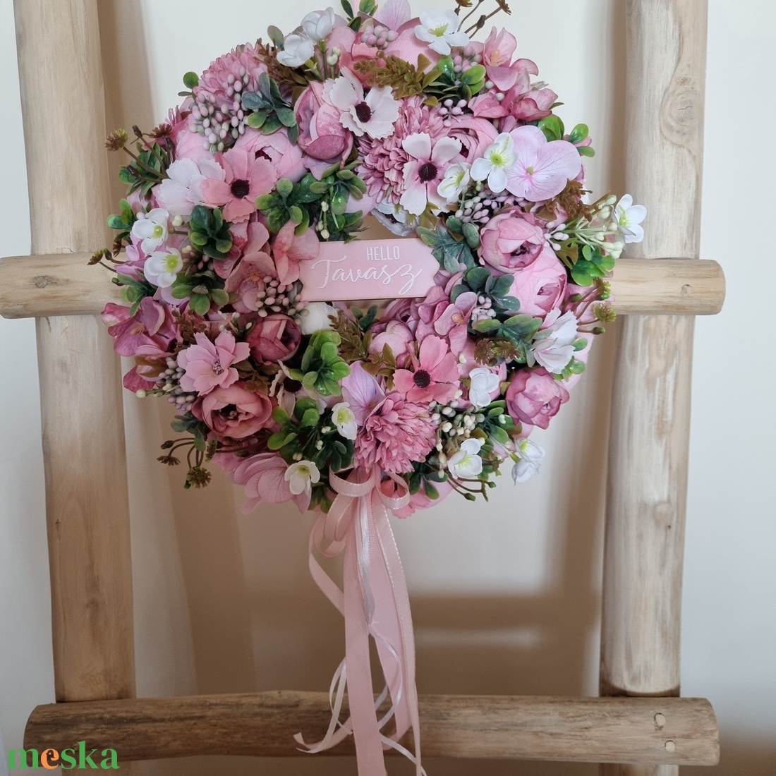 Tavaszi ajtódísz - otthon & életmód - dekoráció - ajtó- és ablak dekoráció - ajtódísz & kopogtató - Meska.hu