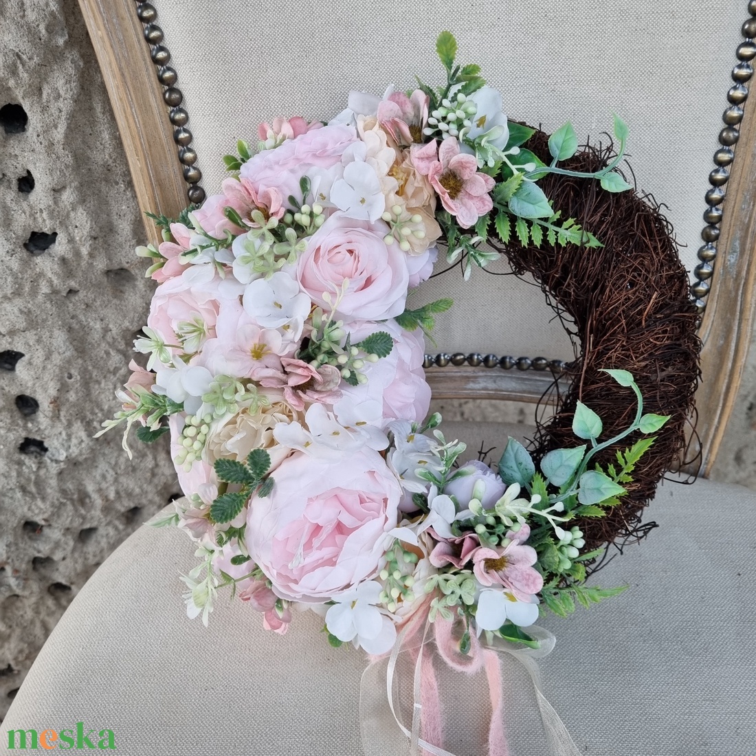 Tavaszi ajtódísz - otthon & életmód - dekoráció - ajtó- és ablak dekoráció - ajtódísz & kopogtató - Meska.hu