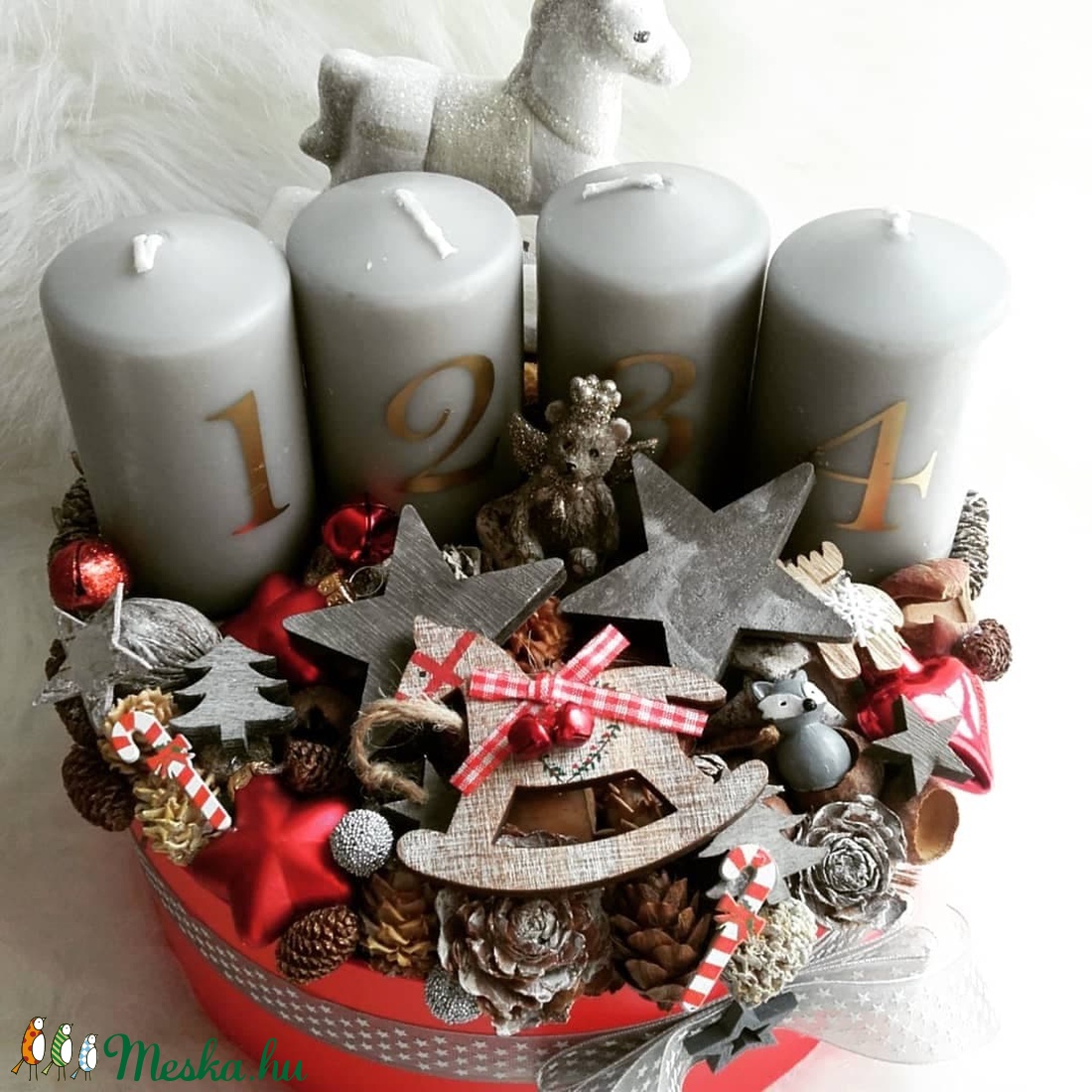 Adventi Box- Piros hangulatban - - Meska.hu Adventi Box- Piros hangulatban - - Meska.hu