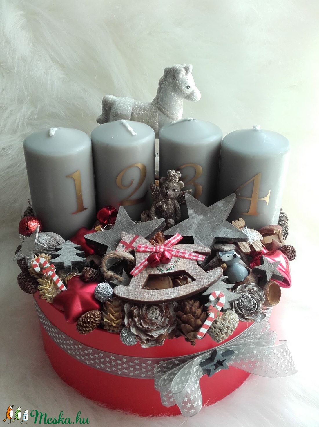 Adventi Box- Piros hangulatban - - Meska.hu Adventi Box- Piros hangulatban - - Meska.hu