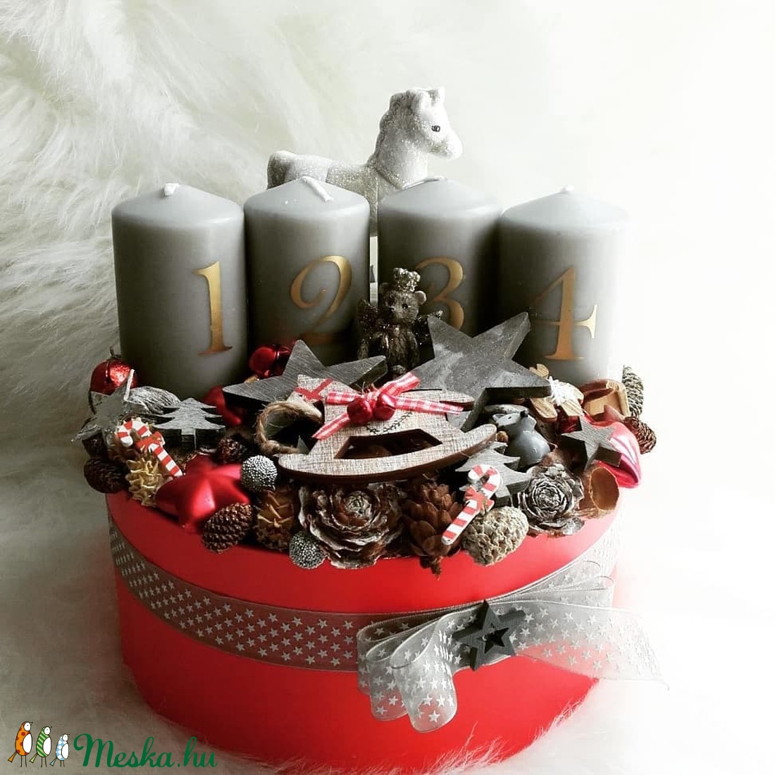 Adventi Box- Piros hangulatban - - Meska.hu Adventi Box- Piros hangulatban - - Meska.hu