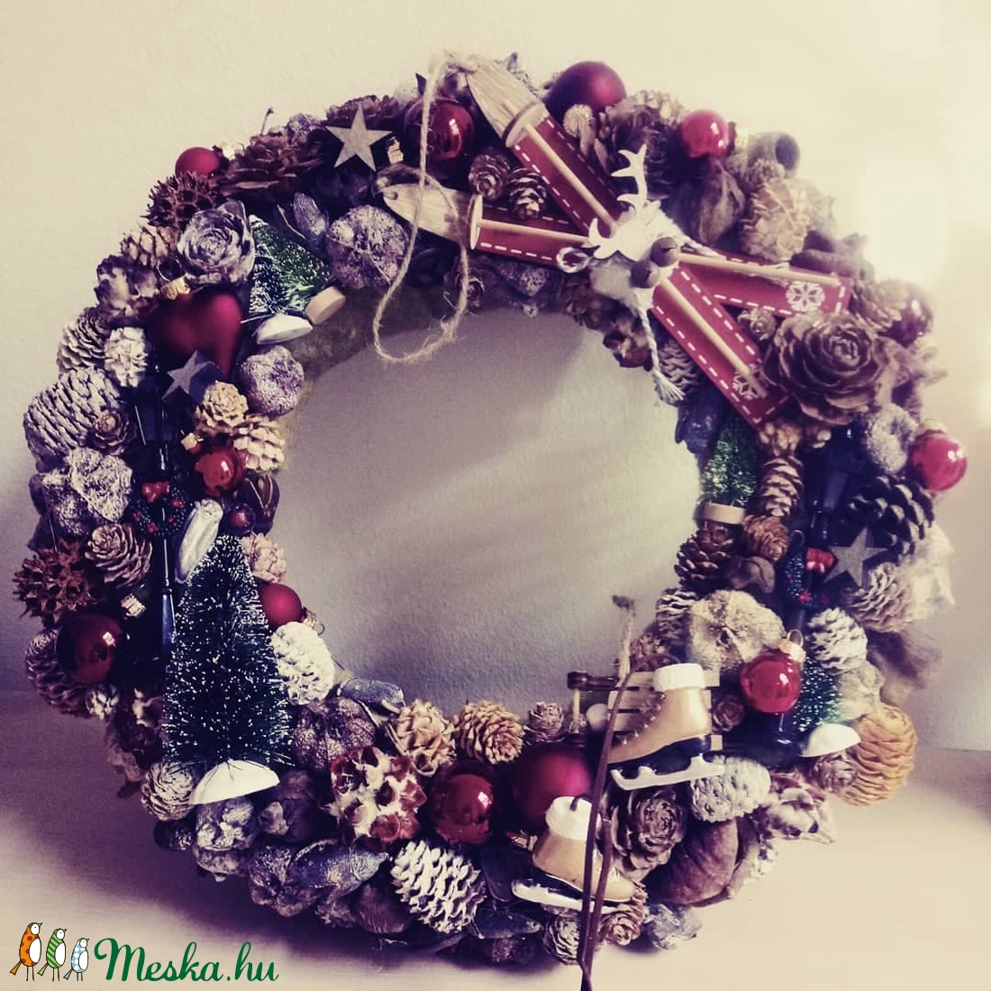 Adventi Koszorú, hagyományosan - karácsony - karácsonyi lakásdekoráció - karácsonyi ajtódíszek - Meska.hu Adventi Koszorú, hagyományosan - karácsony - karácsonyi lakásdekoráció - karácsonyi ajtódíszek - Meska.hu