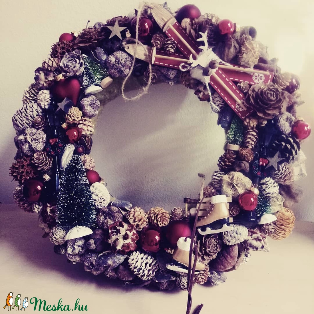 Adventi Koszorú, hagyományosan - karácsony - karácsonyi lakásdekoráció - karácsonyi ajtódíszek - Meska.hu Adventi Koszorú, hagyományosan - karácsony - karácsonyi lakásdekoráció - karácsonyi ajtódíszek - Meska.hu