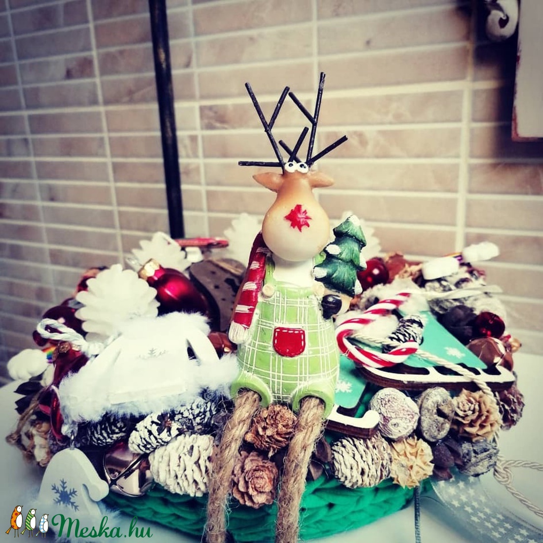 Mókás, adventi koszorú - karácsony - Meska.hu Mókás, adventi koszorú - karácsony - Meska.hu
