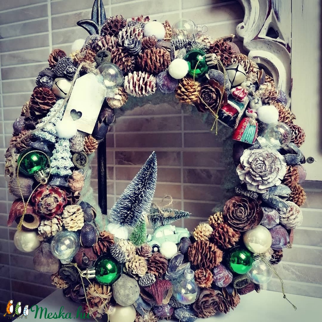 Adventi koszorú- Zöldben - karácsony - Meska.hu Adventi koszorú- Zöldben - karácsony - Meska.hu