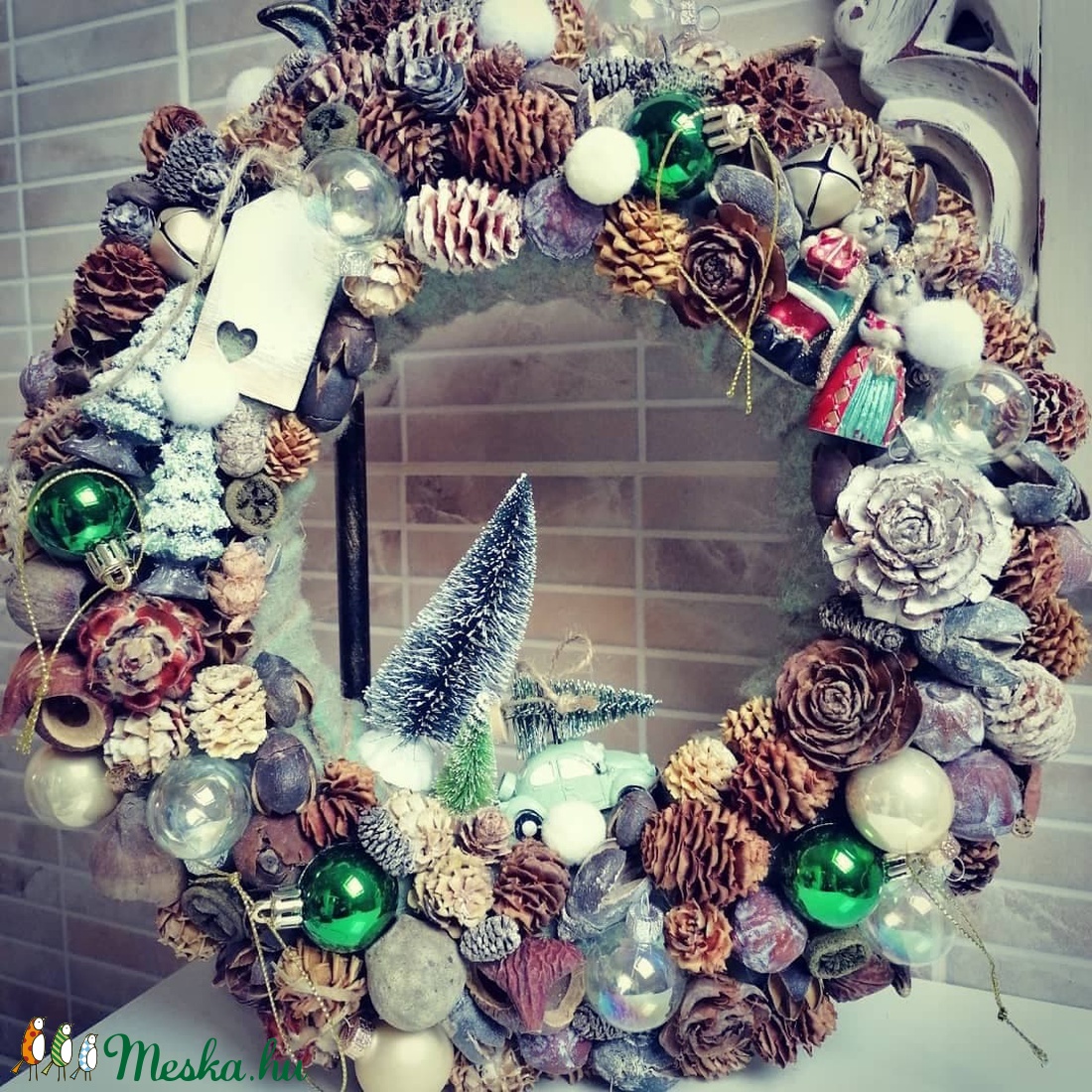 Adventi koszorú- Zöldben - karácsony - Meska.hu Adventi koszorú- Zöldben - karácsony - Meska.hu
