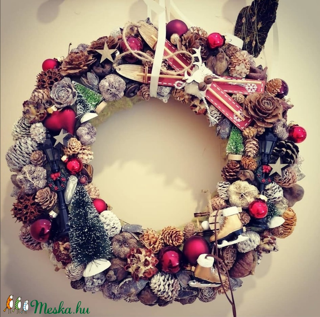 Adventi Koszorú, hagyományosan - karácsony - karácsonyi lakásdekoráció - karácsonyi ajtódíszek - Meska.hu Adventi Koszorú, hagyományosan - karácsony - karácsonyi lakásdekoráció - karácsonyi ajtódíszek - Meska.hu